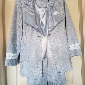 3 piece Baby Blue Suit